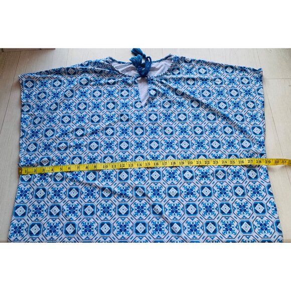 Aqua et Sol Blue Swim Coverup UPF 50+ Sz S - Picture 8 of 9